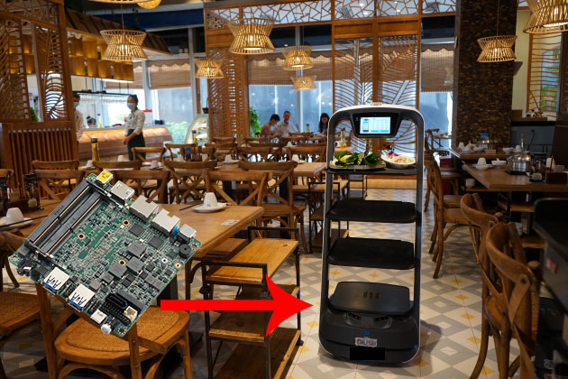 派勤嵌入式硬件产品携手服务机器人，为餐饮业注入新动力
